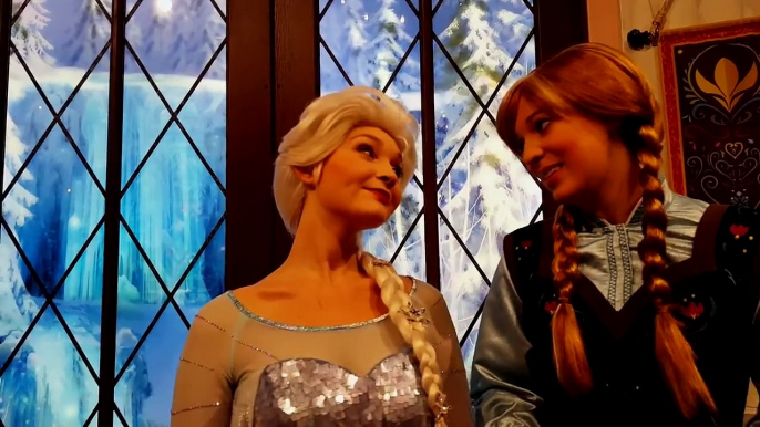 ANNA & ELSA ON SELFIES & ARENDELLE WIFI  DISNEYLAND CA!