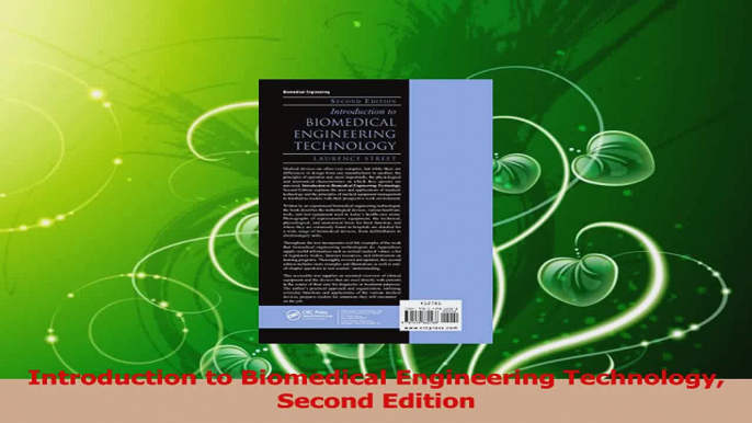 PDF Download  Introduction to Biomedical Engineering Technology Second Edition Read Online