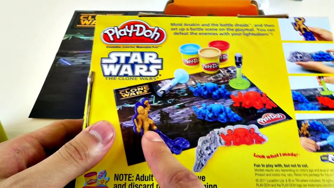 Play Doh Star Wars The Clone Wars Surprise Egg Playdough LightSaber R2-D2 TMNT Mashems