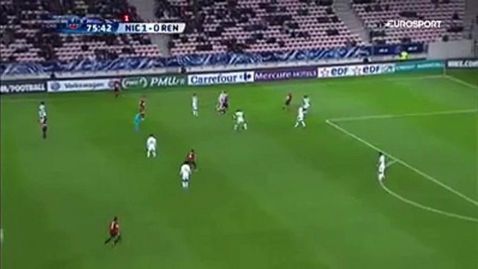 Amazing skill of Hatem Ben Arfa ! Nice - Rennes