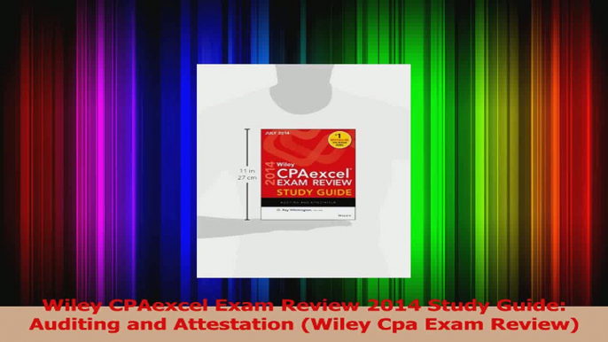 PDF Download  Wiley CPAexcel Exam Review 2014 Study Guide Auditing and Attestation Wiley Cpa Exam Read Full Ebook