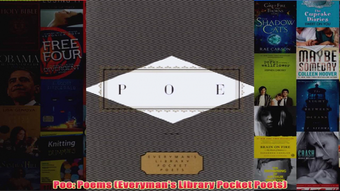 Poe Poems Everymans Library Pocket Poets