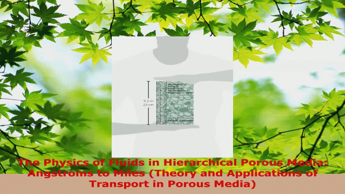 Read  The Physics of Fluids in Hierarchical Porous Media Angstroms to Miles Theory and Ebook Free