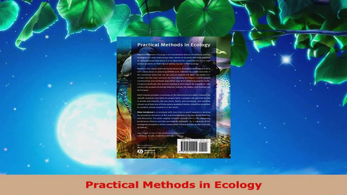 Download  Practical Methods in Ecology PDF Free