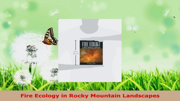 Read  Fire Ecology in Rocky Mountain Landscapes Ebook Online