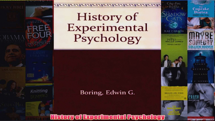 History of Experimental Psychology