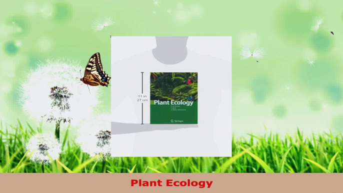 PDF Download  Plant Ecology Read Online