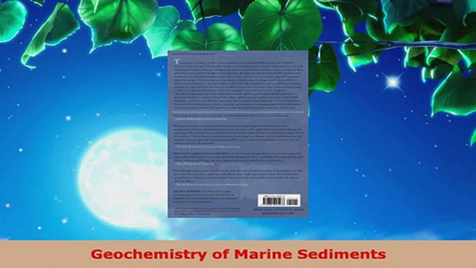 PDF Download  Geochemistry of Marine Sediments PDF Full Ebook