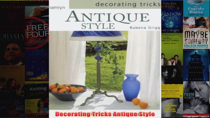 Decorating Tricks Antique Style