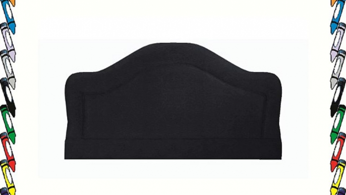 Interiors 2-Suit Faux Suede Swift Kingsize Headboard 5 ft Black