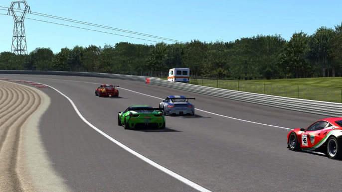 Assetto Corsa : Ferrari 458 GT3 vs Porsche 997 GT3-R , Dijon-Prenois