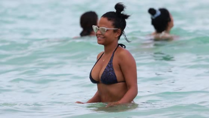 Christina Milian Shows Off Her Bikini Body in Miami Beach