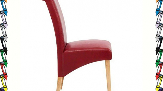 Heston Oak Dining Chair Red