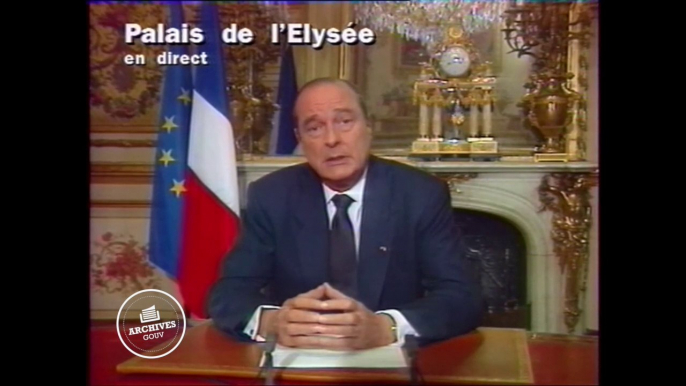 #ArchivesGouv : "A l'heure où François Mitterrand entre dans l'Histoire, je souhaite que nous méditions son message" - Allocution de Jacques Chirac, le 8 janvier 1996