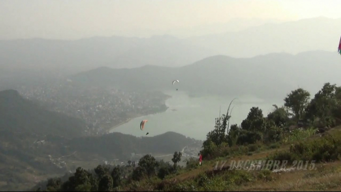Vol Parapente (Paragliding) a Pokhara (Zone de Gandaki - Népal) - 17 décembre 2015.