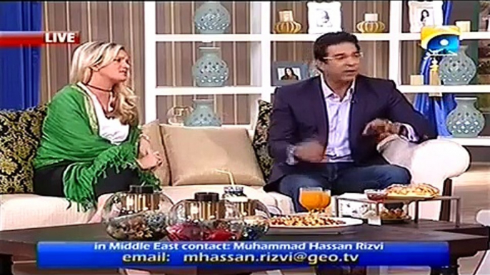 Nadia Khan Show - 8th January 2016 Part 3 - Wasim Akram and Shaniera Akram Special