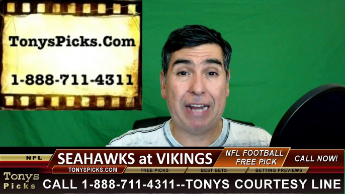 NFL Free Pick Minnesota Vikings vs. Seattle Seahawks Prediction Odds Preview 1-10-2016