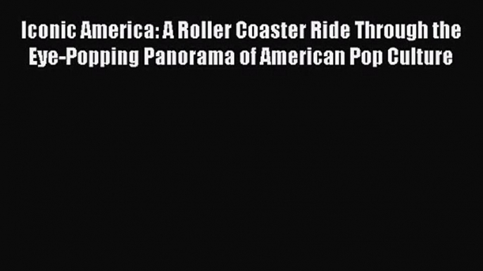 Iconic America: A Roller Coaster Ride Through the Eye-Popping Panorama of American Pop Culture