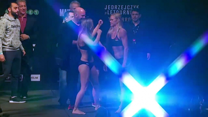 UFC 193: Ronda Rousey vs. Holly Holm Staredown