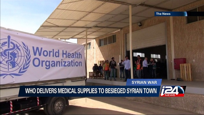 WHO delivers medical supplies to besieged Syrian town