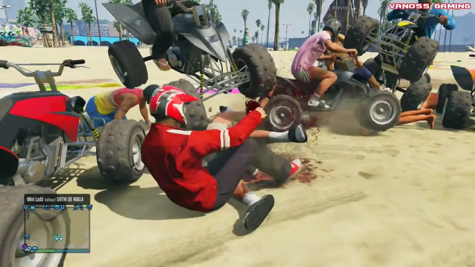 GTA 5 Online - ATV Adventure (Funny Moments, King of ATVs Mini Game, Mountain Diving)