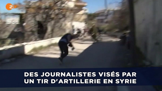 Des journalistes visés par un tir d'artillerie en Syrie