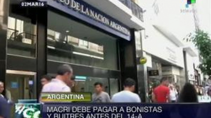 Gobierno argentino derogará leyes para pagar a Fondos buitre