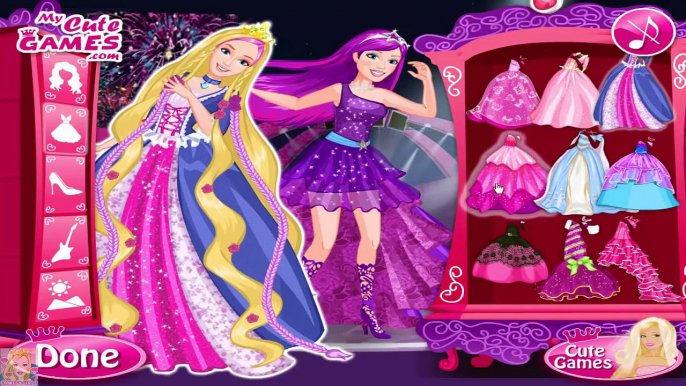 Barbie Princess and the Popstar Barbie Dress Up Games for Girls