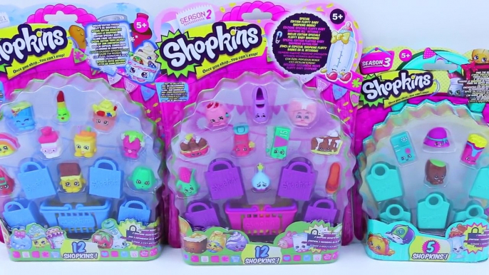 Shopkins Series 1, Season 2 & 3 pack Ultra Rare finds huge opening toys