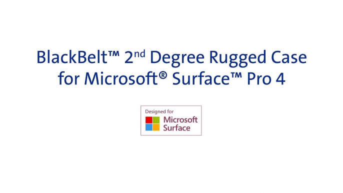 Kensington BlackBelt™ 2nd Degree Rugged Case for Surface™ Pro 4