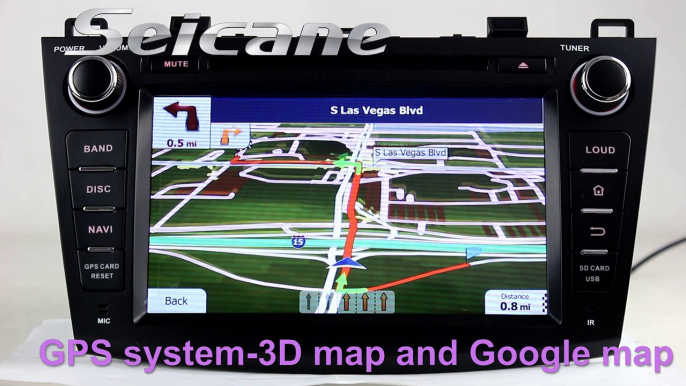 Aftermarket 2009 2010-2012 Mazda 3 gps radio cd player with bluetooth music Designable Elements