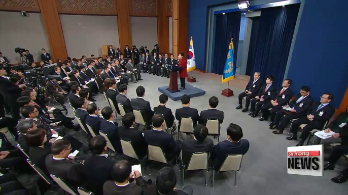 Pres. Park address nation after North Korea's nuke test