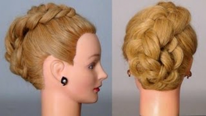 Прическа с плетение на длинные волосы. Braided hairstyles