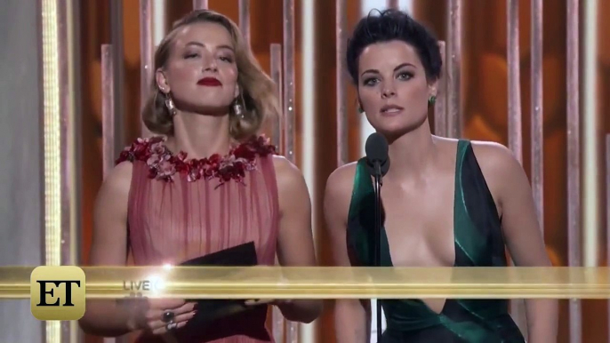 Awkward! Teleprompter Failed for Amber Heard and Jaimie Alexander at the Golden Globes