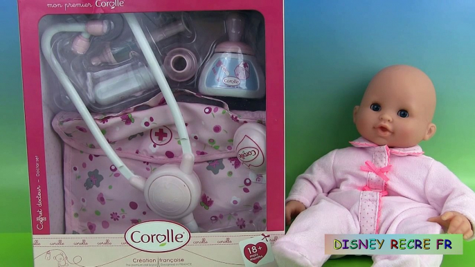 Corolle Bébé Mon Premier Accessoires Coffret du Docteur Sick Baby Doll ⓋⒾⒹéⓄ ⓋⒾⒹéⓄ