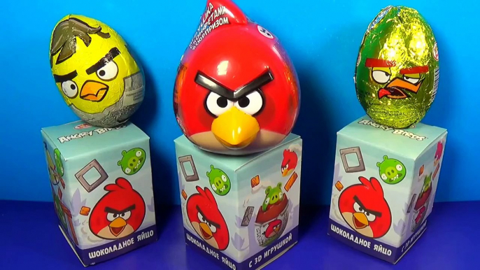 ANGRY BIRDS surprise eggs! Unboxing 6 eggs surprise with toys Angry Birds For Kids mymilli