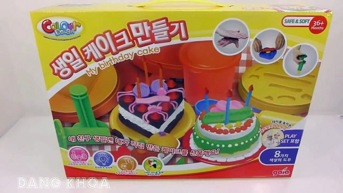 Trò chơi làm bánh kem sinh nhật bằng đồ chơi đất nặn Play doh rất hay