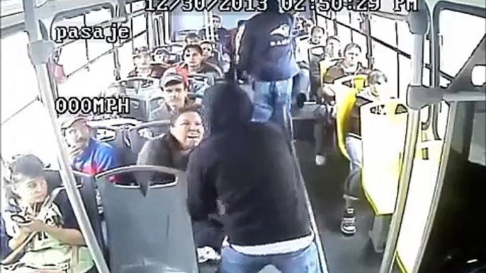 Asalto video - Asalto a un camión de transporte publico