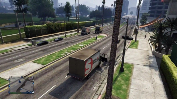 GTA V Online: Invisible Driver Glitch, Lag and MORE DRIFTING! and a delivery truck. #2 w/T