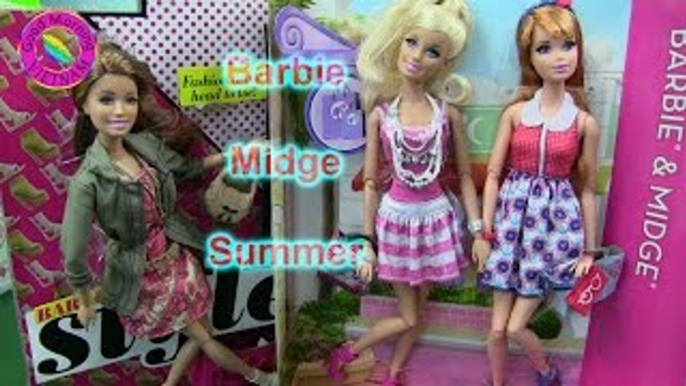 Búp Bê Barbie, Summer & Midge Doll Barbies Friend New Summer Doll &Mid Doll
