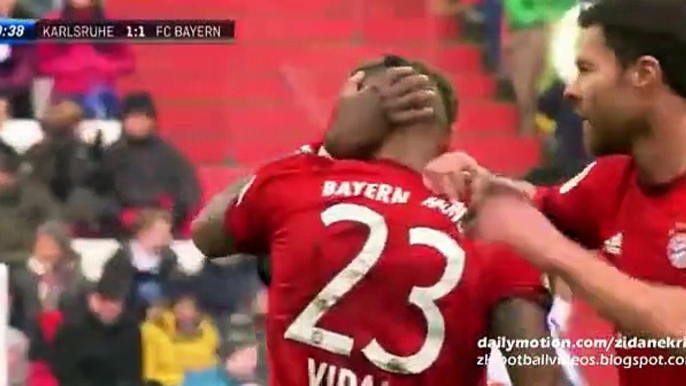 Arturo Vidal 1-1 Amazing _ Karlsruhe v. FC Bayern München - Friendly 16.01.2016