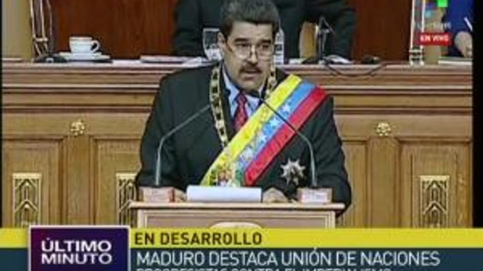 Maduro destaca unión de naciones progresistas de Latinoamérica