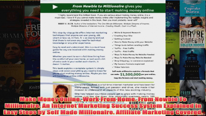 Download PDF  Make Money Online Work From Home From Newbie To Millionaire An Internet Marketing FULL FREE