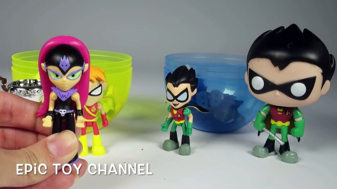TEEN TITANS GO! Giant Play-Doh Surprise Eggs "Robin VS Speedy" with Teen Titans Go! Surprise Toys