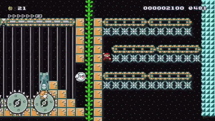 Super Mario Maker - Viewer Levels - Name: "Semi-automatic Mario" - ID: DEFUNCT CODE