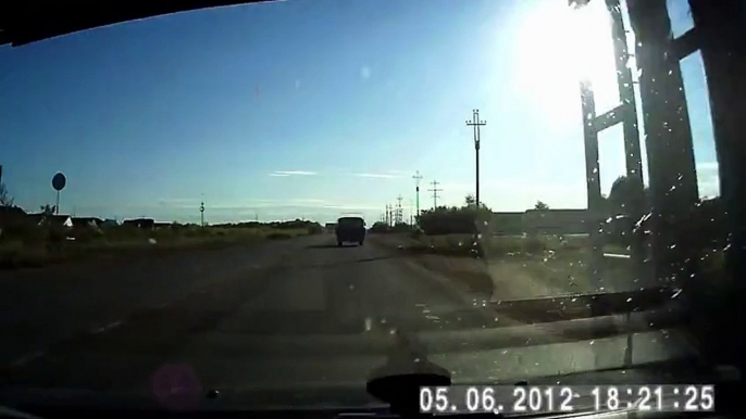 Russian Ghost Car Appears Out of Nowhere.