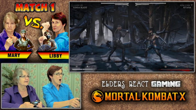 ELDERS PLAY MORTAL KOMBAT X (Elders React Gaming)