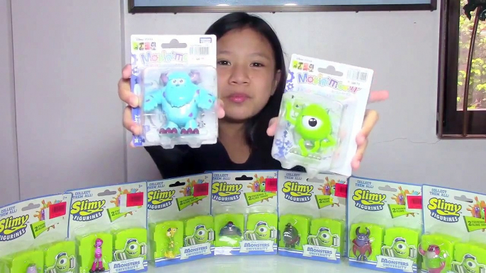 Monsters University Slimy Figurines + Takara Tomy Movin Movin Kids Toys