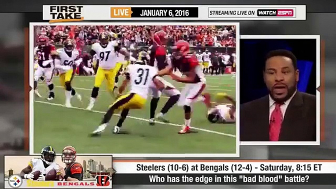 ESPN First Take Steelers vs Bengals: 2016 NFL Playoffs Predictions