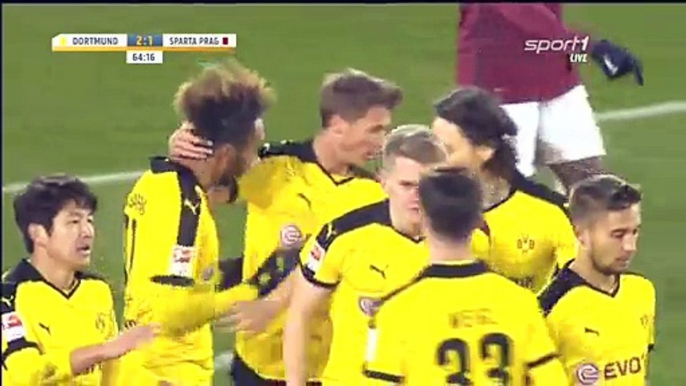 Aubameyang Goal HD - Borussia Dortmund 2-1 Sparta Prague